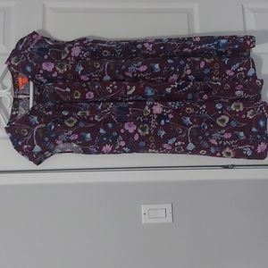 Joe Fresh cap sleeve summer floral print dresd